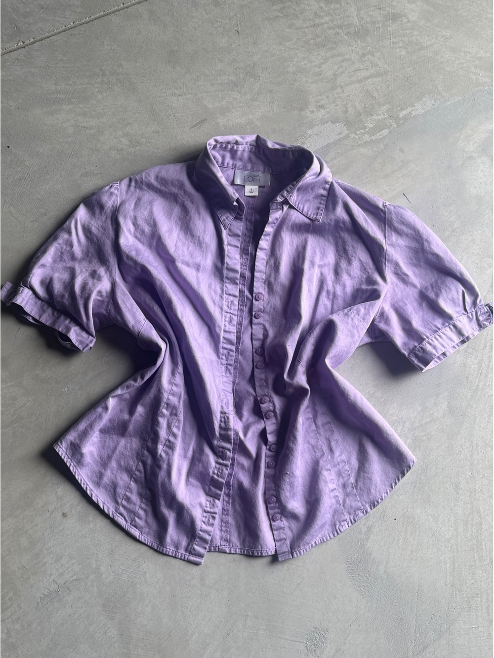 Loft purple work shirt